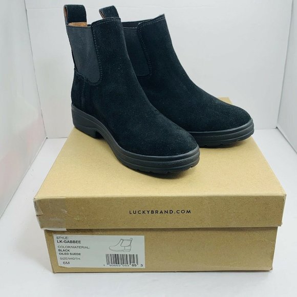 Lucky LK-Gabbee Black Size US 6 Black Suede Bootie - Picture 10 of 11